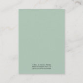 Greenery Earring Display Holder Card 名刺 (裏面)