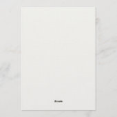 Greenery Elephant Baby Shower 招待状 (裏面)