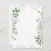 Greenery Elopement Save The Date招待状 招待状 (裏面)