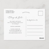 Greenery Eucalyptus日付変更 ポストカード (裏面)