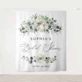 Greenery Eucalyptus Bridal Shower タペストリー (正面)