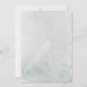 Greenery Eucalyptus Calligraphy Signature Engaged 招待状 (裏面)