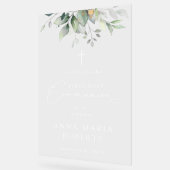 Greenery, Eucalyptus, First Holy Communion Welcome アクリルサイン (傾斜)