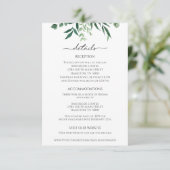 Greenery Eucalyptus Reception Details Card エンクロージャーカード (スタンド正面)