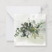 Greenery Eucalyptus Thank you noteカード ノートカード (裏面)