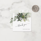 Greenery Eucalyptus Thank you noteカード ノートカード (正面/裏面インサイチュ)