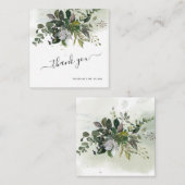 Greenery Eucalyptus Thank you noteカード ノートカード (正面/裏面)