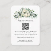 Greenery Eucalyptus Wedding エンクロージャーカード (正面)