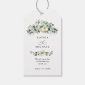 Greenery Eucalyptus Wedding ギフトタグ (正面)