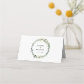 Greenery Eucalyptus Wedding プレイスカード (裏面)