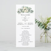 Greenery Eucalyptus Wedding プログラム (スタンド正面)