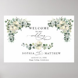 Greenery Eucalyptus Wedding ポスター