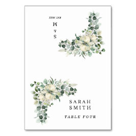 Greenery Eucalyptus Wedding Place Cards テーブルナンバー