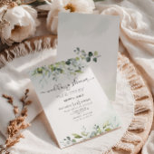 Greenery eucalyptus wedding shower invitation 招待状