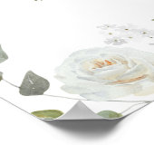 Greenery Eucalyptus Wedding Welcome Sign Poster ポスター (角)