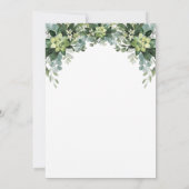 Greenery First Communion Invitation 招待状 (裏面)