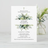 Greenery First Communion Invitation 招待状 (スタンド正面)