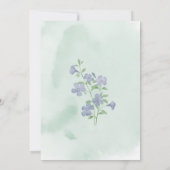 Greenery Floral Bridal Shower Invitation 招待状 (裏面)