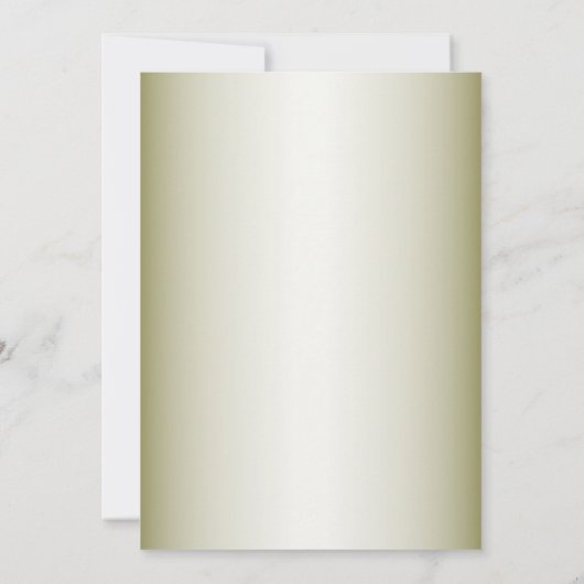 Greenery Floral Gold Geometric Engagement Party 招待状 (裏面)