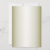 Greenery Floral Gold Geometric Rehearsal Dinner 招待状 (裏面)