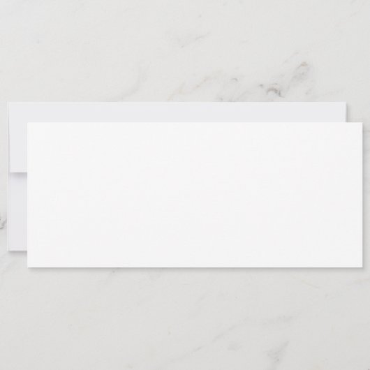 Greenery Floral Wedding Place Card 招待状 (裏面)