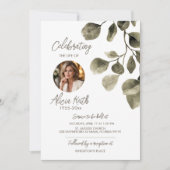 Greenery Funeral Announcement 招待状 (正面)