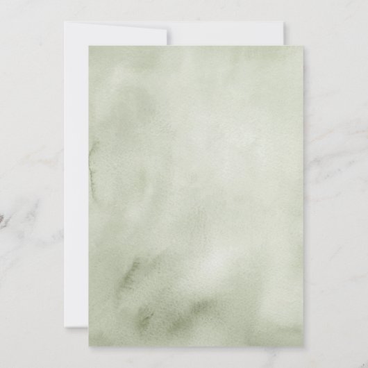 Greenery Funeral Announcement 招待状 (裏面)