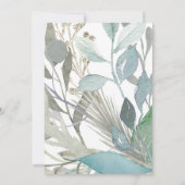 Greenery Gender Reveal Invitation Baby Shower 招待状 (裏面)