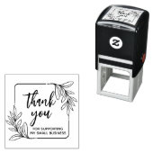 Greenery Handmadeお洒落 Thank You セルフインキングスタンプ (インサイチュ)