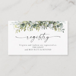 Greenery Herbal Registry Enclosureカード エンクロージャーカード
