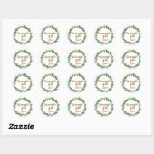 Greenery 'Homemade with Love' Round Sticker ラウンドシール (シート)