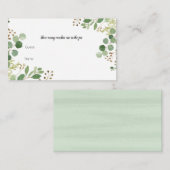 Greenery How many Candies in the jar Card エンクロージャーカード (正面/裏面)