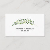 Greenery Mason Jar rsvpウェブサイトカード エンクロージャーカード (裏面)