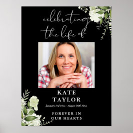 Greenery Memorial Celebration Of Life Photo ポスター