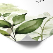 Greenery Memorial Celebration Of Life Photo ポスター (角)