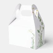 Greenery Monogram Wedding Favor Boxes フェイバーボックス (裏面サイド)