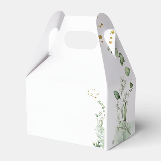 Greenery Monogram Wedding Favor Boxes フェイバーボックス (裏面サイド)