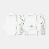 Greenery Monogram Wedding Favor Boxes フェイバーボックス (折り畳みなし)