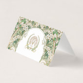 Greenery Name Cards Wedding Table Vintage (裏面)