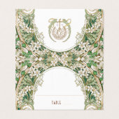 Greenery Name Cards Wedding Table Vintage (外部フラット)