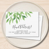 Greenery New Address Moving  案内ポストカード