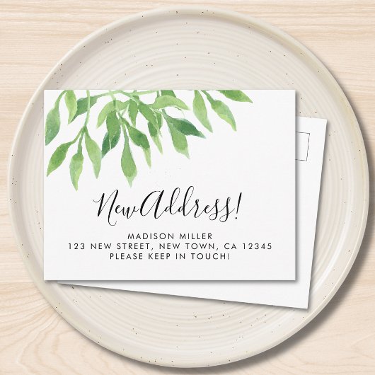 Greenery New Address Moving  案内ポストカード
