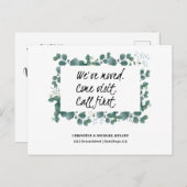 Greenery New Home Address Announcement Postcard 案内ポストカード (正面/裏面)