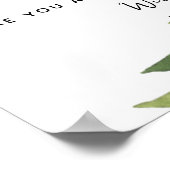 greenery party Taxis don't drink and drive sign ポスター (角)