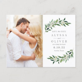 Greenery Photo日付はがきを保存 ポストカード