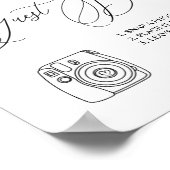 Greenery Photo Guest Book Sign Poster ポスター (角)