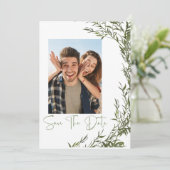 Greenery Photo Save The Date招待状 招待状 (スタンド正面)