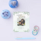 GREENERY PHOTO SAVE THE DATES Eucalyptus予算 チラシ (シングル)