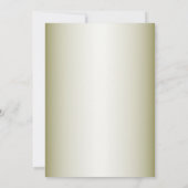 Greenery  Pink Floral Gold Geometric Bridal Shower 招待状 (裏面)