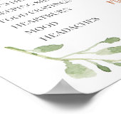 Greenery Pink Mint Peach Pumpkin Old Wives Tales ポスター (角)